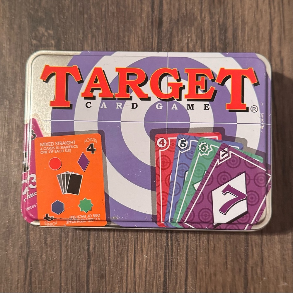 New in tin Target Card Game